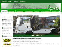 Tablet Screenshot of hauck-lkw.de